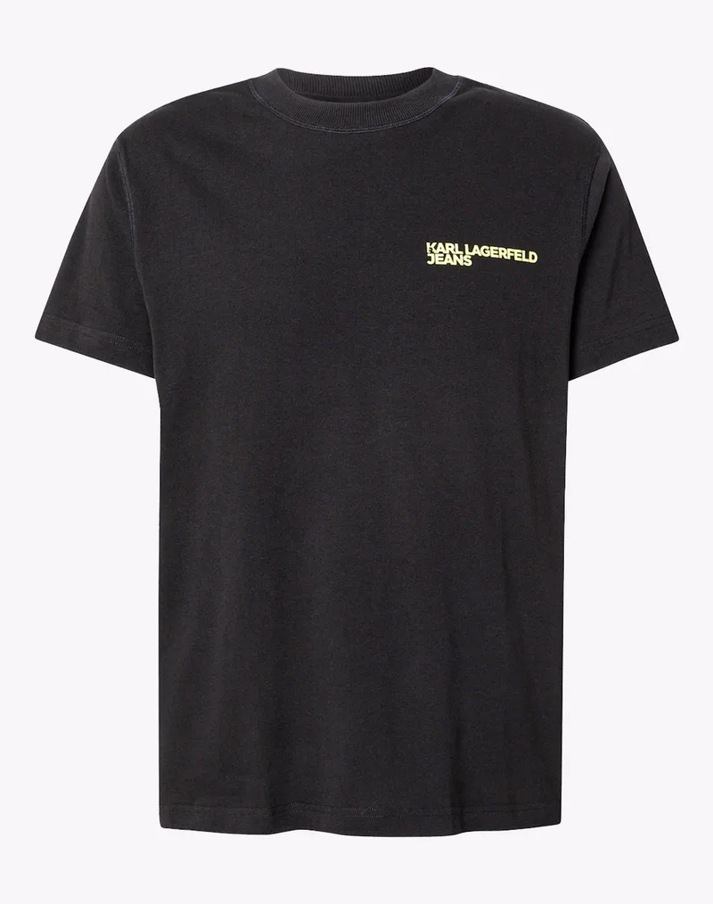 KARL LAGERFELD JEANS KLJ RELAXED FISHEYE TEE A3M17027-999 Black