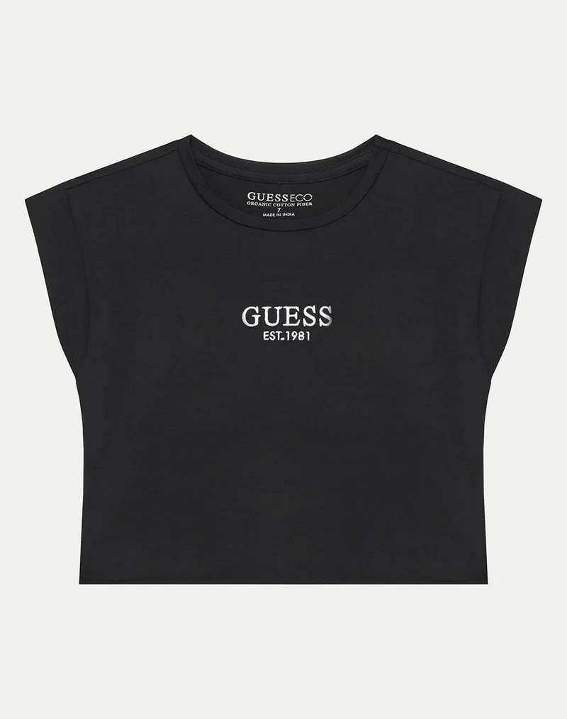 GUESS KIDS CROP SS T-SHIRT ΜΠΛΟΥΖΑ ΠΑΙΔΙΚΟ GIRL J4BI34J1314-JBLK Black