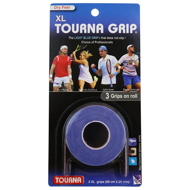 Tourna Grip XL Tennis Overgrips x 3