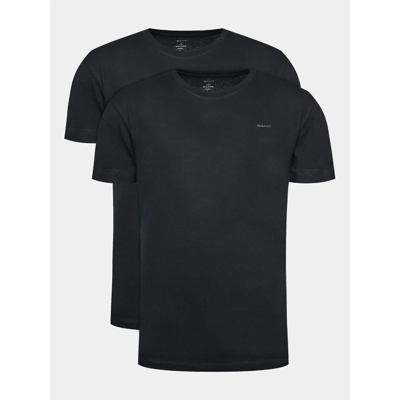 Gant Σετ t-shirts C-Neck 2 Pack 900002008 Μαύρο Regular Fit
