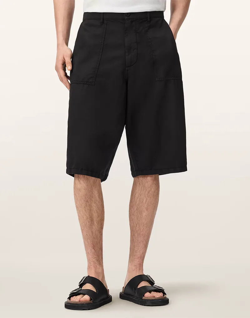 ALL SAINTS ECHO SHORT M040TE-ORCA BLACK Black