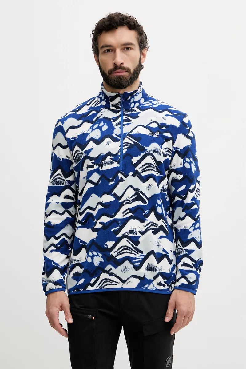 Jack Wolfskin μπλούζα με κουμπιά Ανδρική Paw Era 100