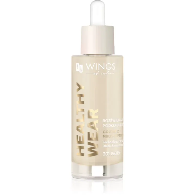 AA Wings of Color Healthy Wear Radiant Foundation λαμπρυντικό ενυδατικό μεικ απ απόχρωση 301 Ivory 30 ml