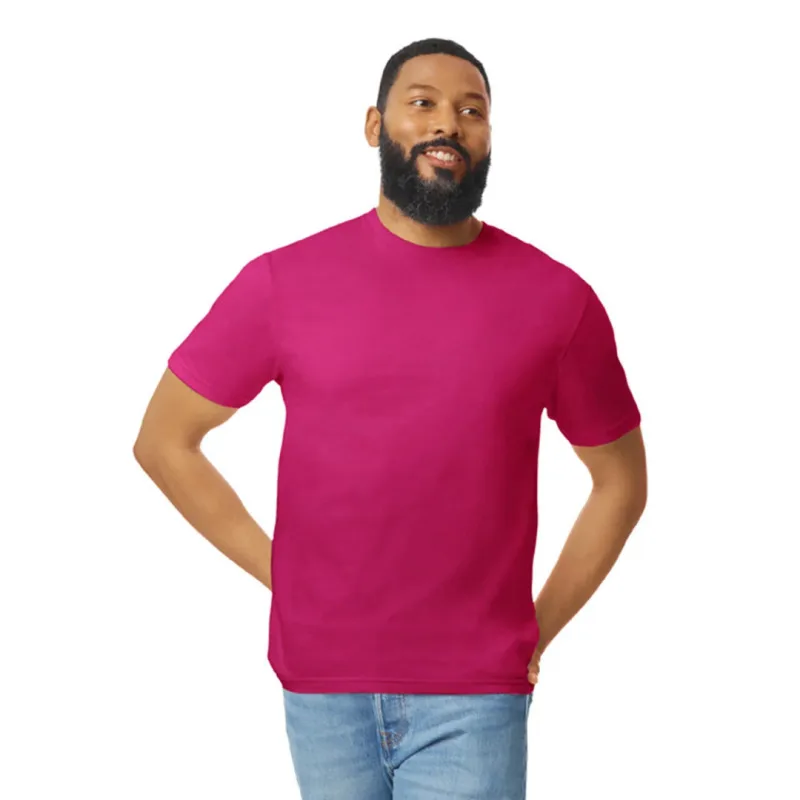Μονόχρωμο βαμβακερό t-shirt - Heliconia