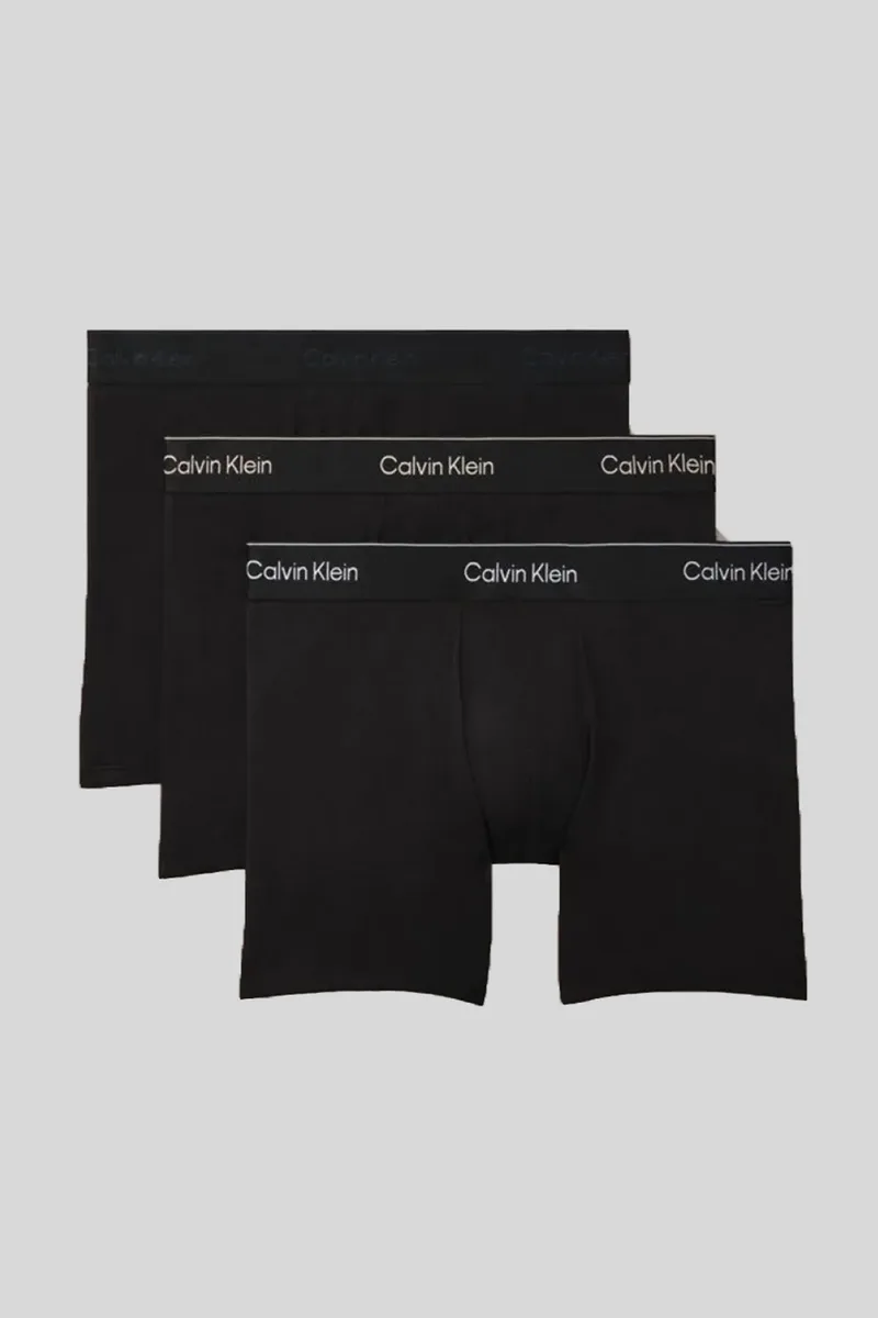 Calvin Klein Ανδρικά μποξεράκια με μακρύ πόδι Icon Cotton Stretch Boxer Briefs (Συσκ. 3 τεμαχίων)-LV00NB4394-40I