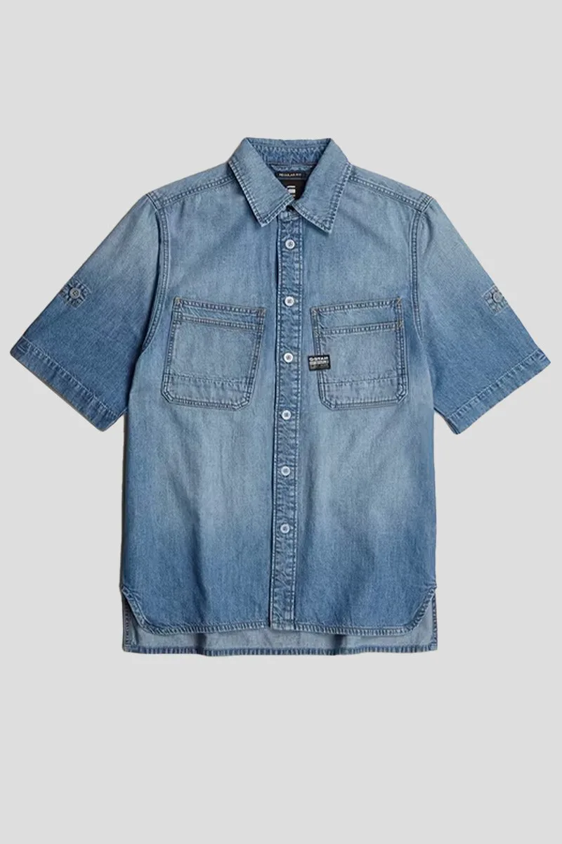 G-STAR Ανδρικό Denim shirt Slanted Double Pocket