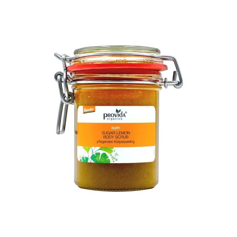 Provida organics Lemon and sugar body scrub, 230 g