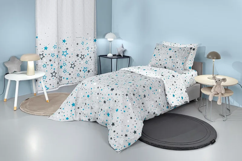 Σετ Παιδικά Σεντόνια Μονά 3 Τεμαχίων Guy Laroche Starland Silver 165x250