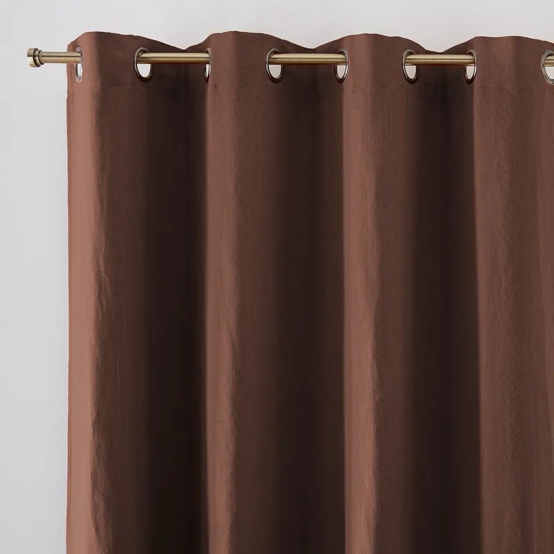 Λινό ριντό συσκότισης με καψούλια 180x135 cm