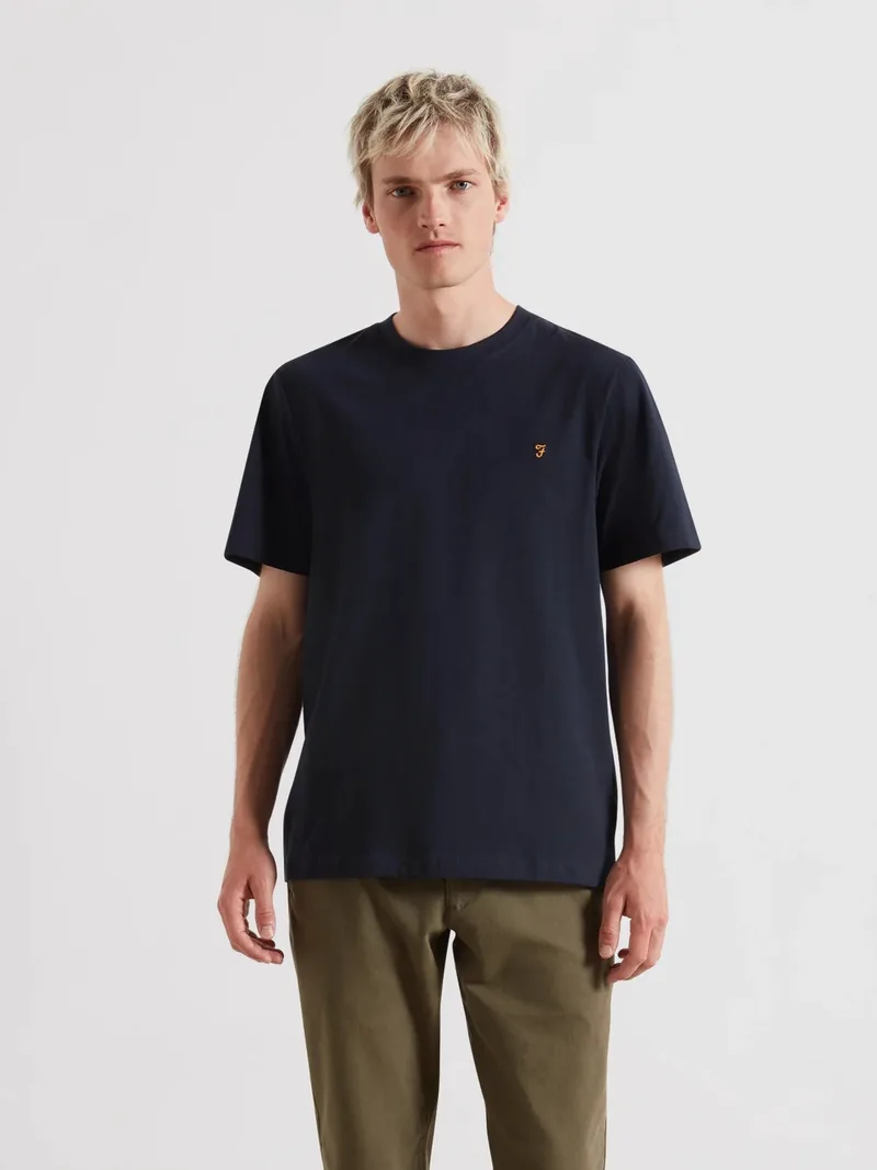 Farah Ανδρικό T-Shirt Από Βιολογικό Βαμβάκι
