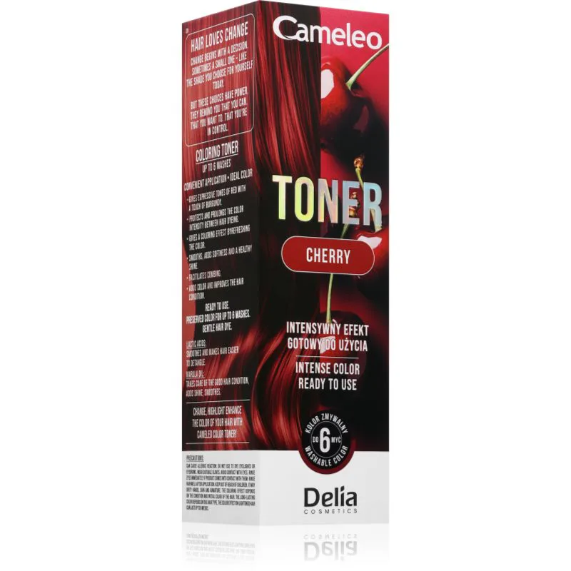 Delia Cosmetics Cameleo Toner τονωτικό χρώματος μαλλιών για τα μαλλιά απόχρωση Cherry 75 ml