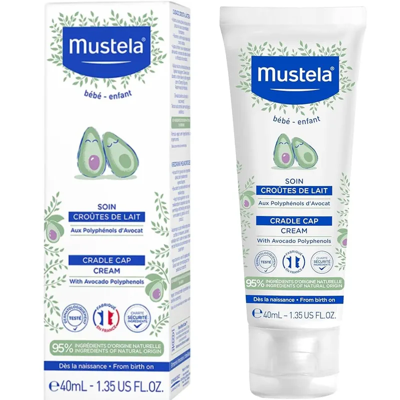 Mustela Cradle Cap Cream Βρεφική Καταπραϋντική Κρέμα για την Αντιμετώπιση της Νινίδας 40ml