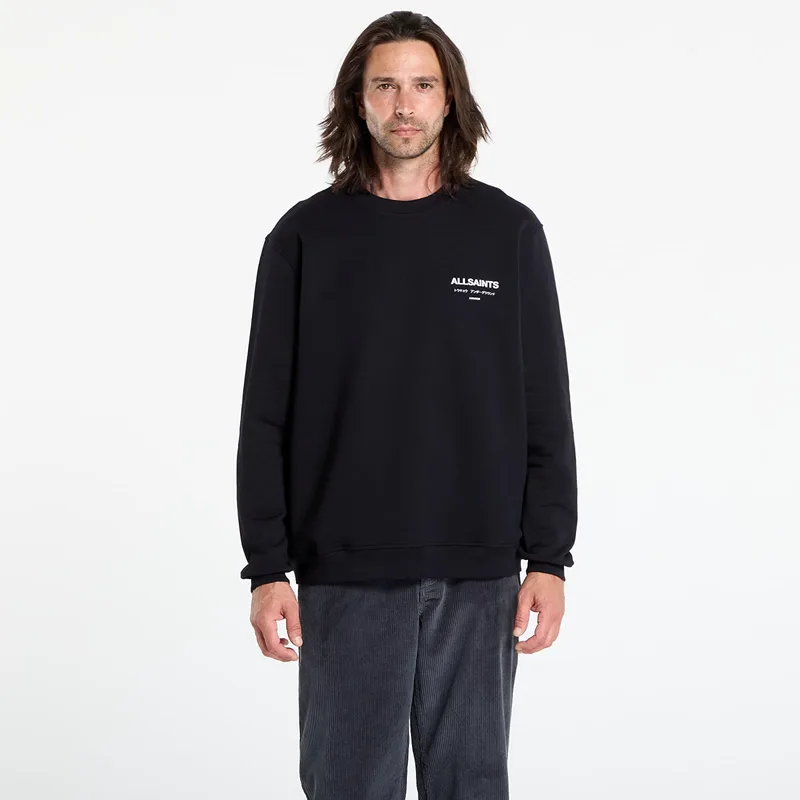 Φούτερ AllSaints Underground Crew Jet Black XL