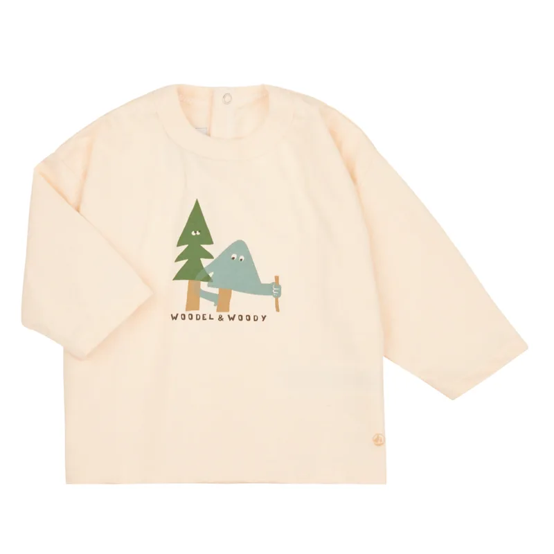 Μπλουζάκια με μακριά μανίκια Petit Bateau TRAM