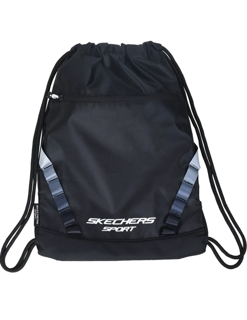 Skechers Vista Cinch SKCH7635-BLK Ανδρική Τσάντα Πλάτης Γυμναστηρίου Μαύρη