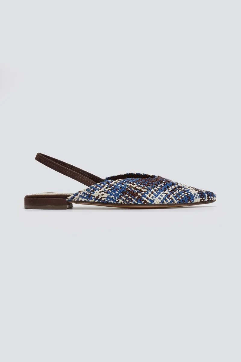 CORINA Pointed Ballerinas with Elastic - M5262 - Blue