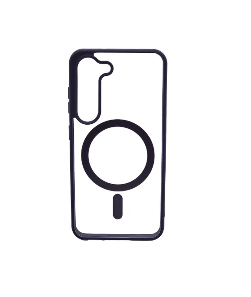 Magsafe Back Cover Σιλικόνης Διάφανο-Μώβ (Galaxy S22)