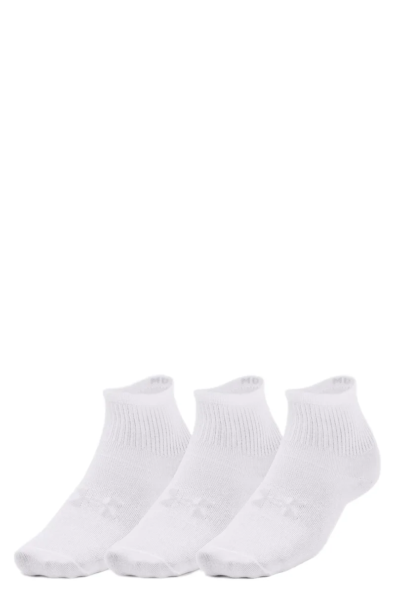 Κάλτσες Under Armour Essential 3pk Qtr Yth 1373091-100 Unisex Παιδικό