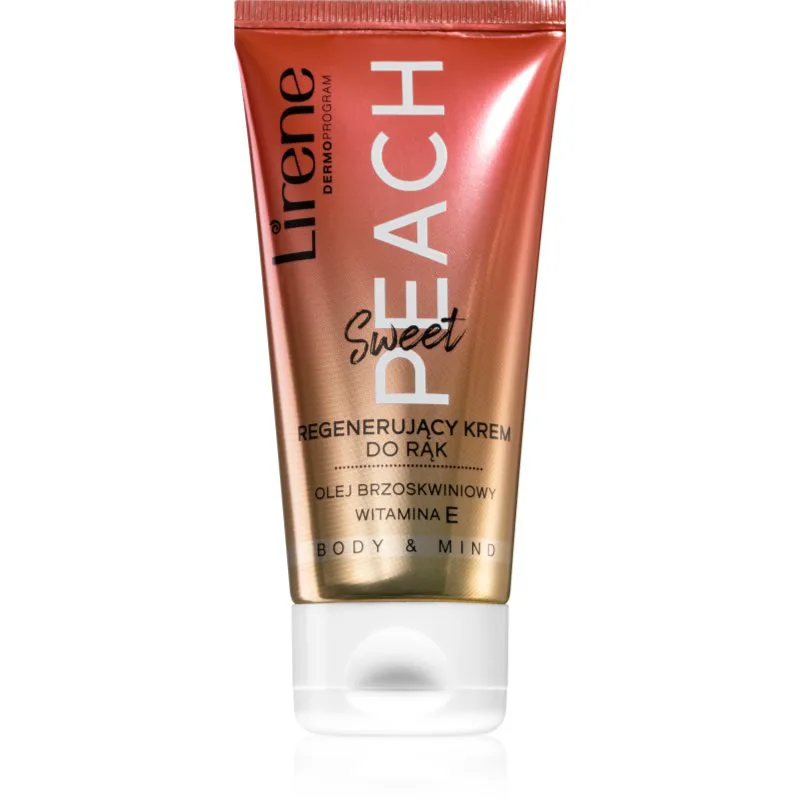 Lirene Hand Care Sweet Peach αναγεννητική κρέμα για χέρια 50 ml