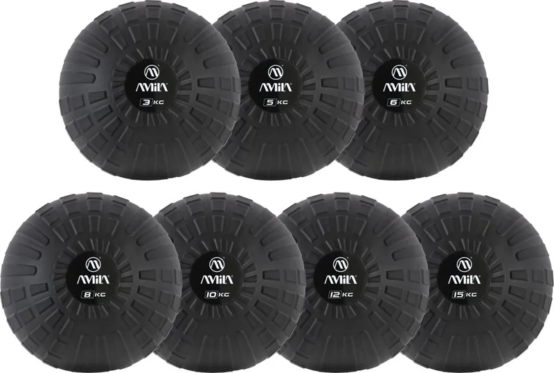 ΜΠΑΛΑ ΠΡΟΠΟΝΗΣΗΣ AMILA SLAM BALL PLEXUS ΜΑΥΡΗ (6 KG)