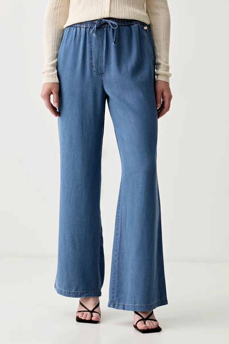 Mos Mosh τζιν wide leg γυναικεία Karis