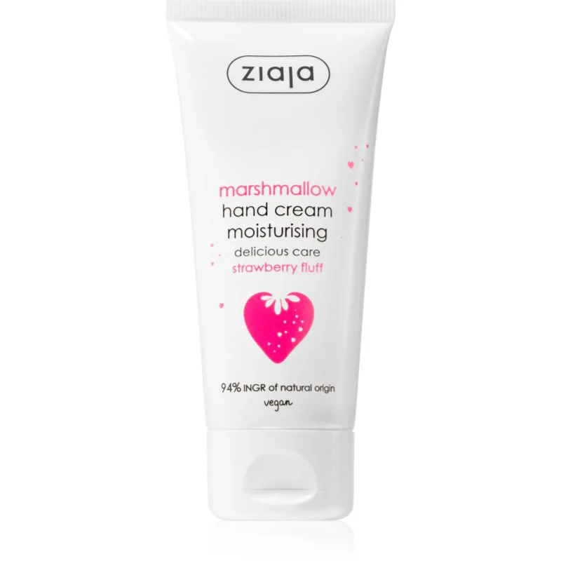 Ziaja Marshmallow ενυδατική κρέμα για τα χέρια Strawberry Fluff 50 ml