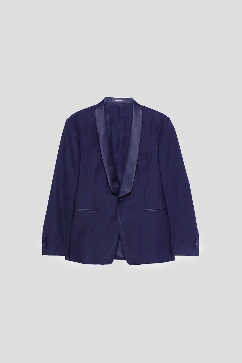 TAGLIATORE Ανδρικό Μπλε Tuxedo Jacket Two Buttons Double Peaked Lapel