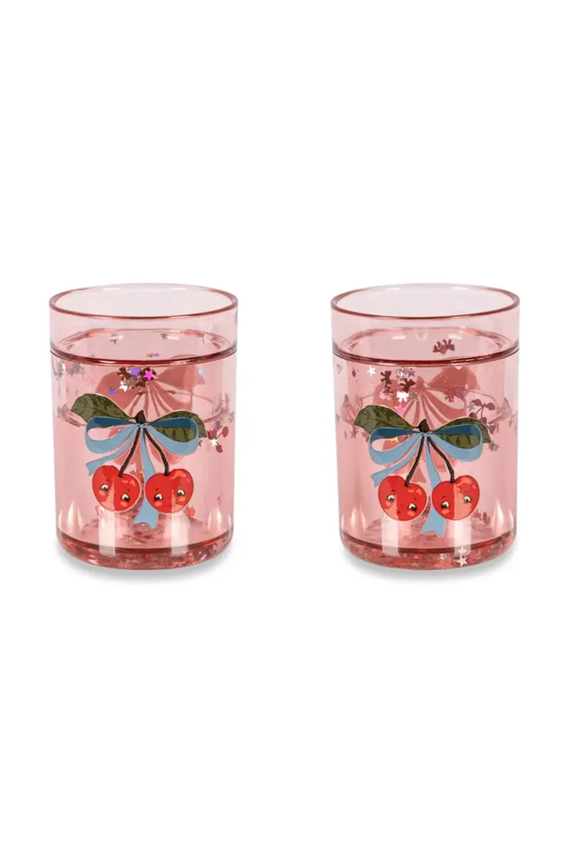 Konges Sløjd Σετ κούπες παιδικές 2 PACK GLITTER CUPS