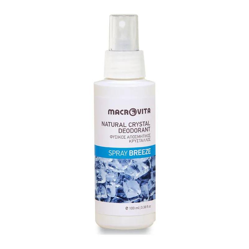 Macrovita Natural Crystal Deodorant Spray Breeze 100ml,Φυσικός Αποσμητικός Κρύσταλλος με Άρωμα Breeze