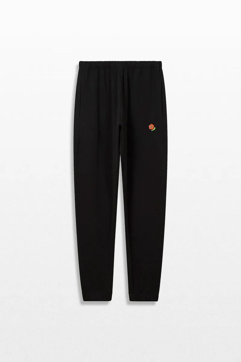 KENZO Ανδρικό Μαύρο Embroidered Jogpants In Cotton