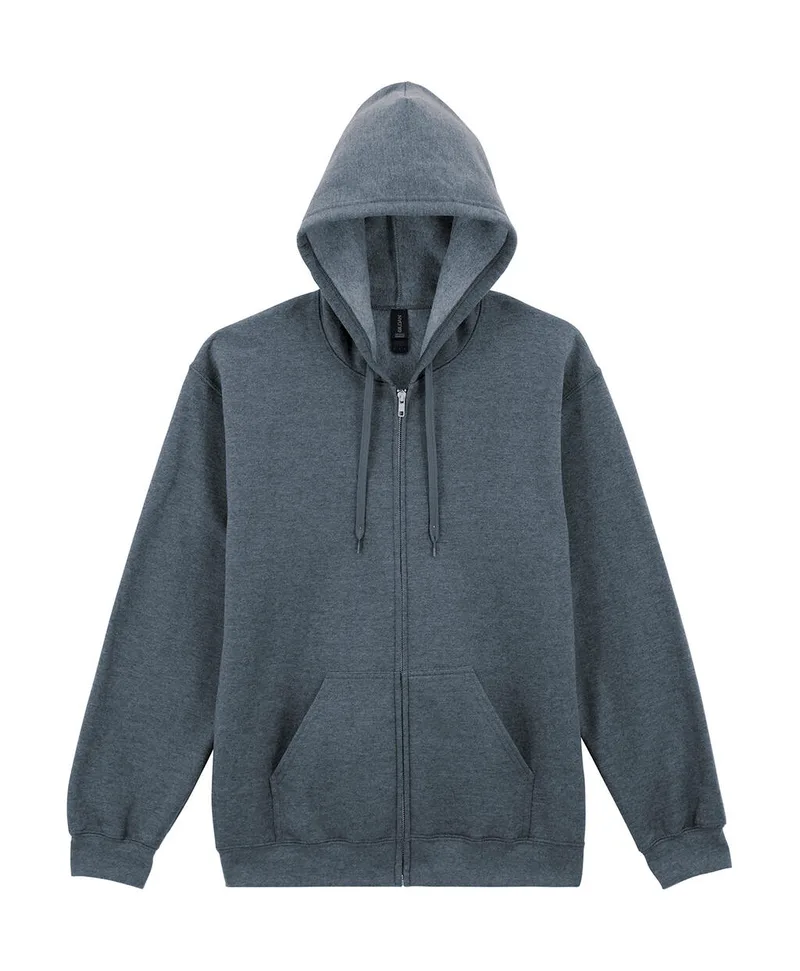 Ζακέτα Φούτερ με Κουκούλα SF600 Gildan Softstyle Midweight Full Zip Hoodie Dark Heather