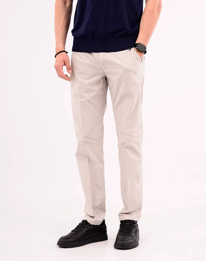 FOUR TEN Παντελόνι chino T9066125010-00003 Ecru