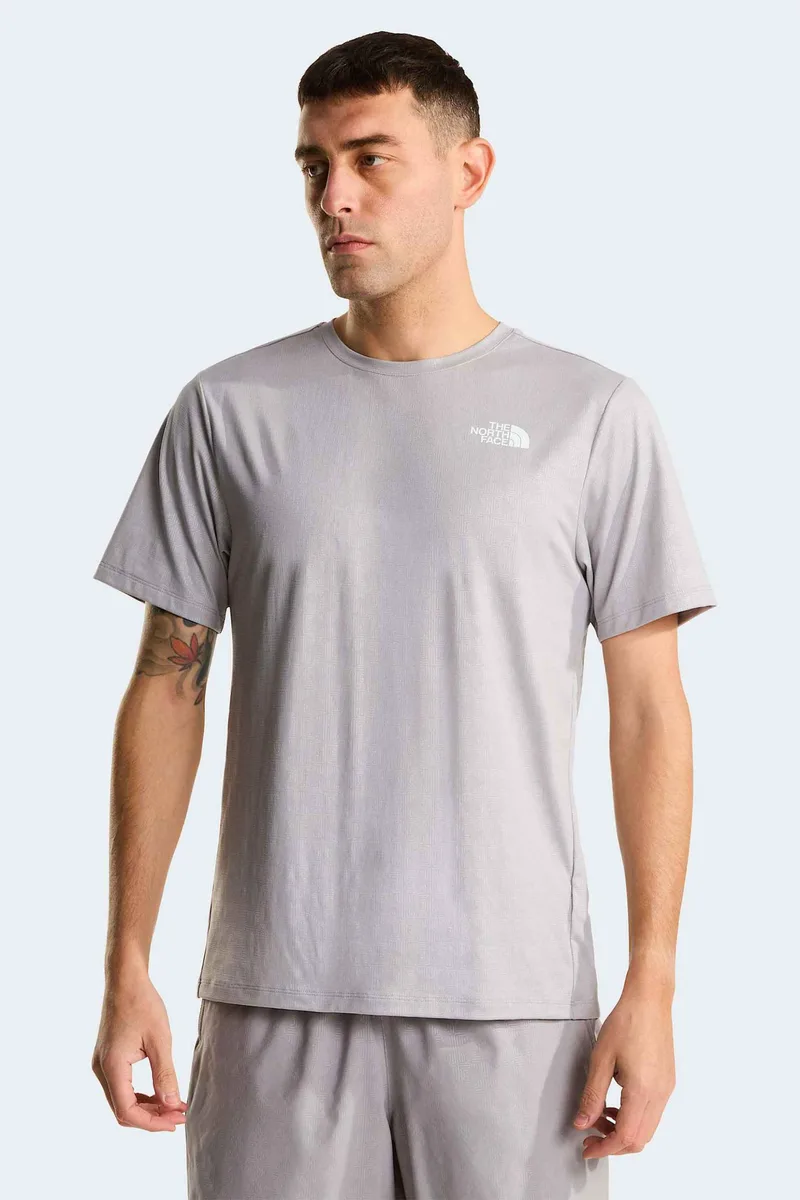 The North Face ανδρικό T-shirt μονόχρωμο "24/7 Pentadome Embossed" - NF0A8G87A911 Γκρι