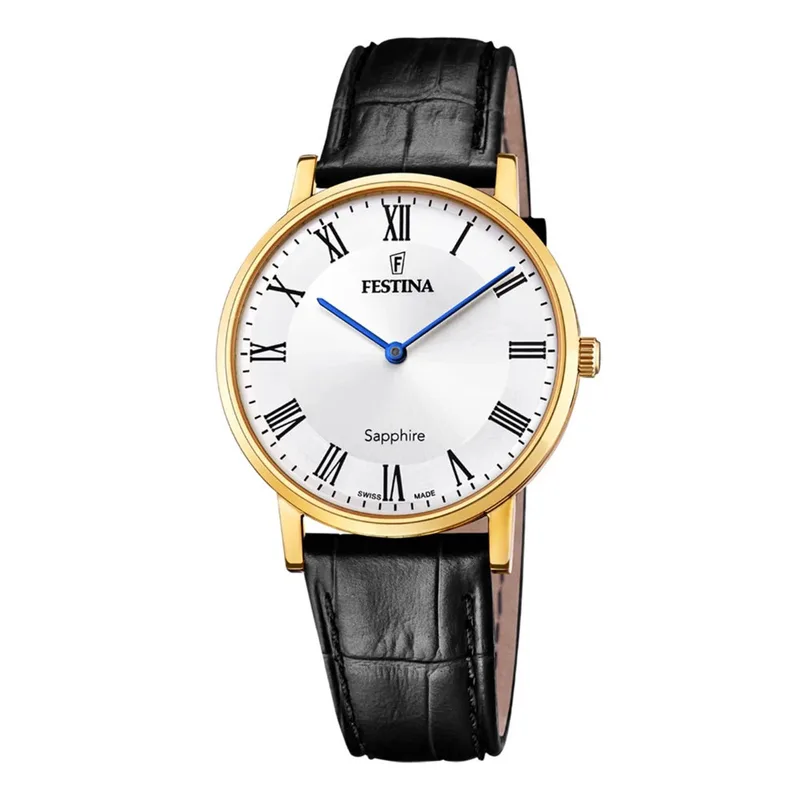 FESTINA Black Leather Strap F20016/4