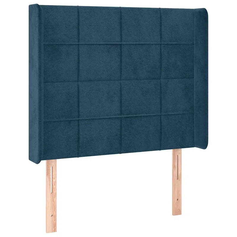 vidaXL �εφαλά�ι με Πτε��για Σκο��ο �πλε 83x16x118/128 εκ. Βελο�δινο