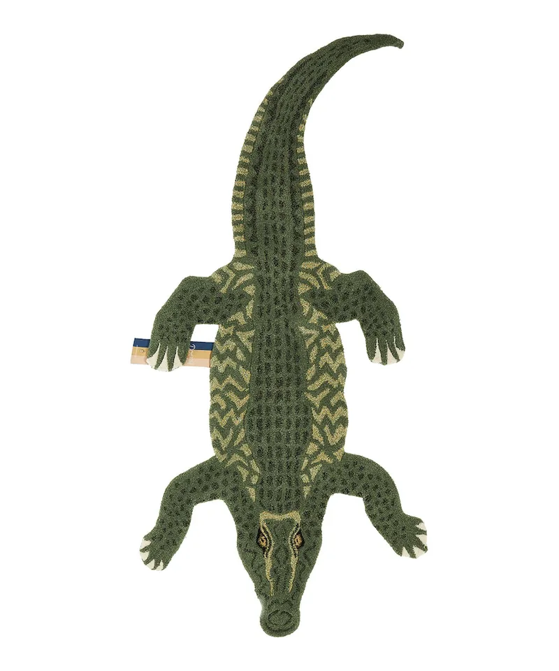 Doing Goods Μάλλινο χαλί Doing Goods Coolio Crocodile 202 x 89 cm