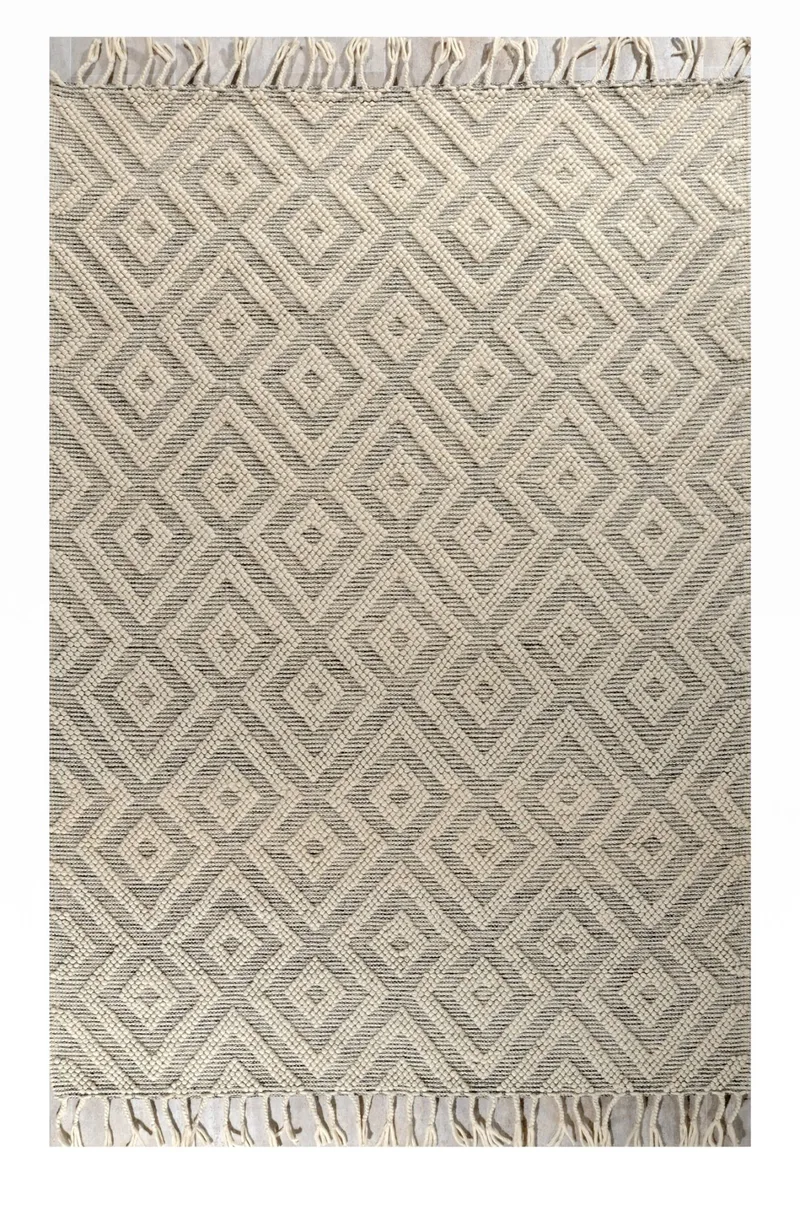 Χαλί NOMAD 55157-ΛΕΥΚΟ- ΚΡΕΜ Tzikas Carpets 080X150
