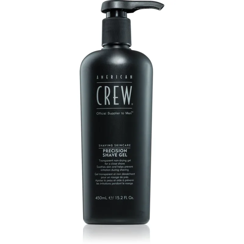 American Crew Shave & Beard Precision Shave Gel τζελ ξυρίσματος για ευαίσθητη επιδερμίδα 450 ml