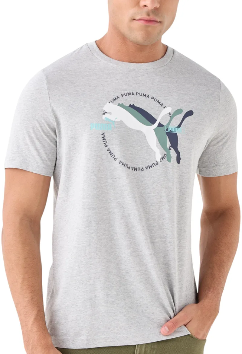 Μπλούζα Κοντομάνικη Puma Multiple Cat Logo Tee 684826-04 Ανδρικό
