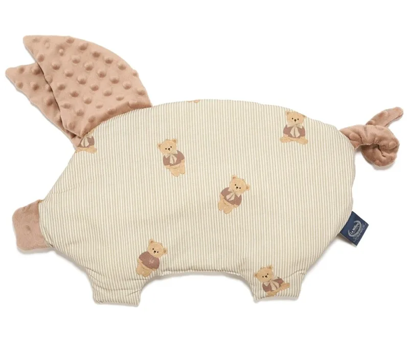 Βρεφικό Μαξιλάρι La Millou Sleepy Pig Baby Bear Mocca