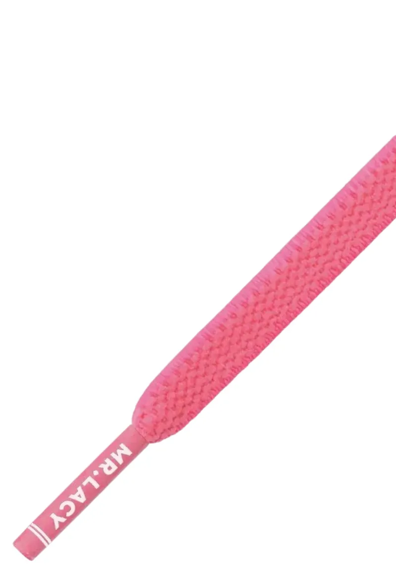 Κορδόνια Mr. Lacy Flexies 90cm Neon Ροζ 316570-NPink