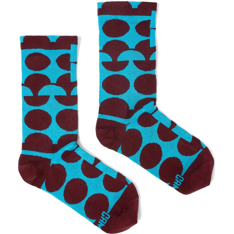 CAMPER Sox Socks - Unisex Κάλτσες - Μπορντό,Μπλε, Μέγεθος M, Cotton fabric