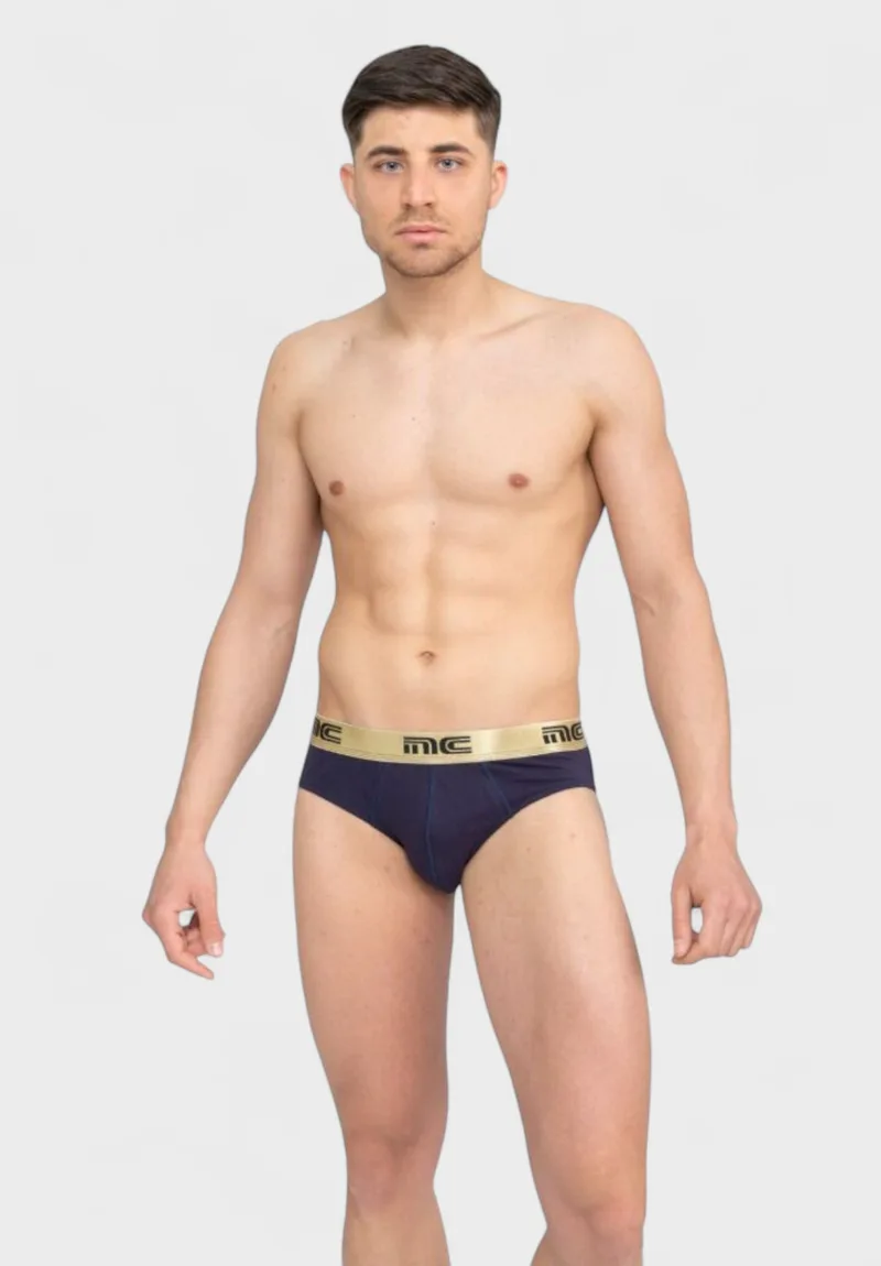 Σλιπ ανδρικό Nina Club Blue - Χρυσό Metal NC611-17-Μπλε