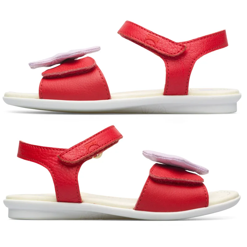 CAMPER Twins - Πέδιλα Για Κορίτσια - Κόκκινο, Μέγεθος 36, Smooth leather