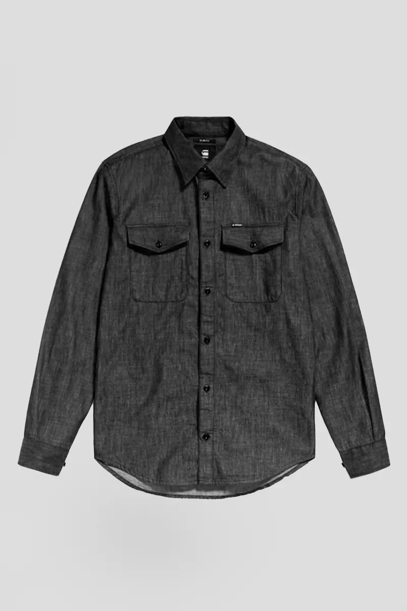G-STAR Ανδρικό Μαύρο Marine Slim Shirt