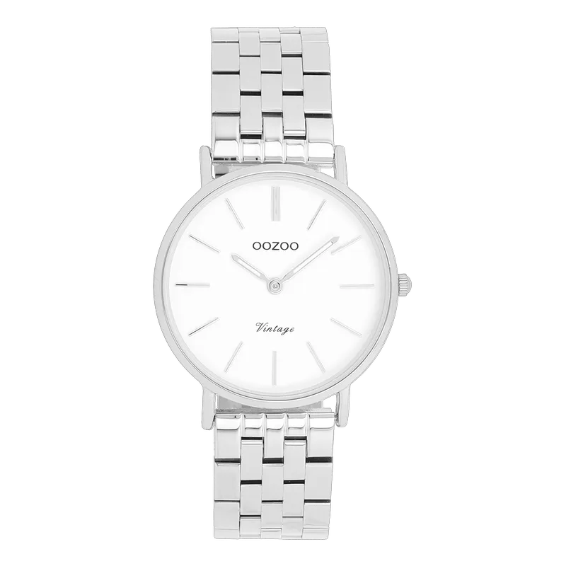 OOZOO Vintage - C20405, Silver case with Metal Bracelet