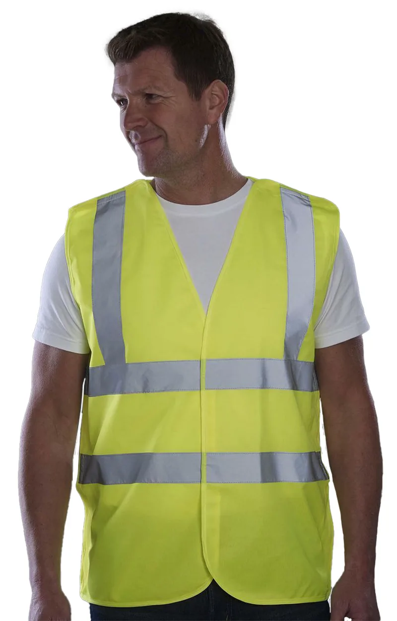 Γιλέκο με ανακλαστικές ταινίες Yoko HVW100 Fluo Yellow