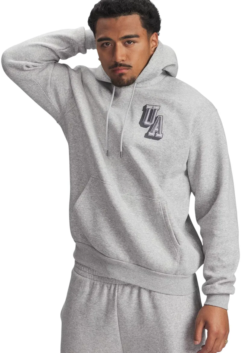 Μπλούζα Μακρυμάνικη Under Armour Icon Fleece Graphic Top 6007591-011 Ανδρικό