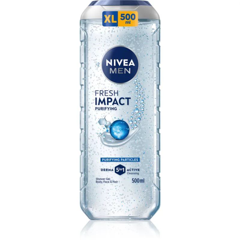 NIVEA MEN Pure Impact τζελ για ντους για άντρες 500 ml