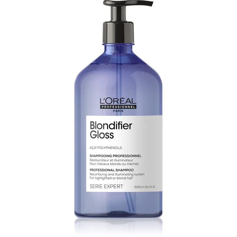L’Oréal Professionnel Serie Expert Blondifier καλλωπιστικό και αναγεννητικό σαμπουάν για ξανοιγμένα μαλλιά ή ξανθά μαλλιά με ανταύγειες 500 μλ